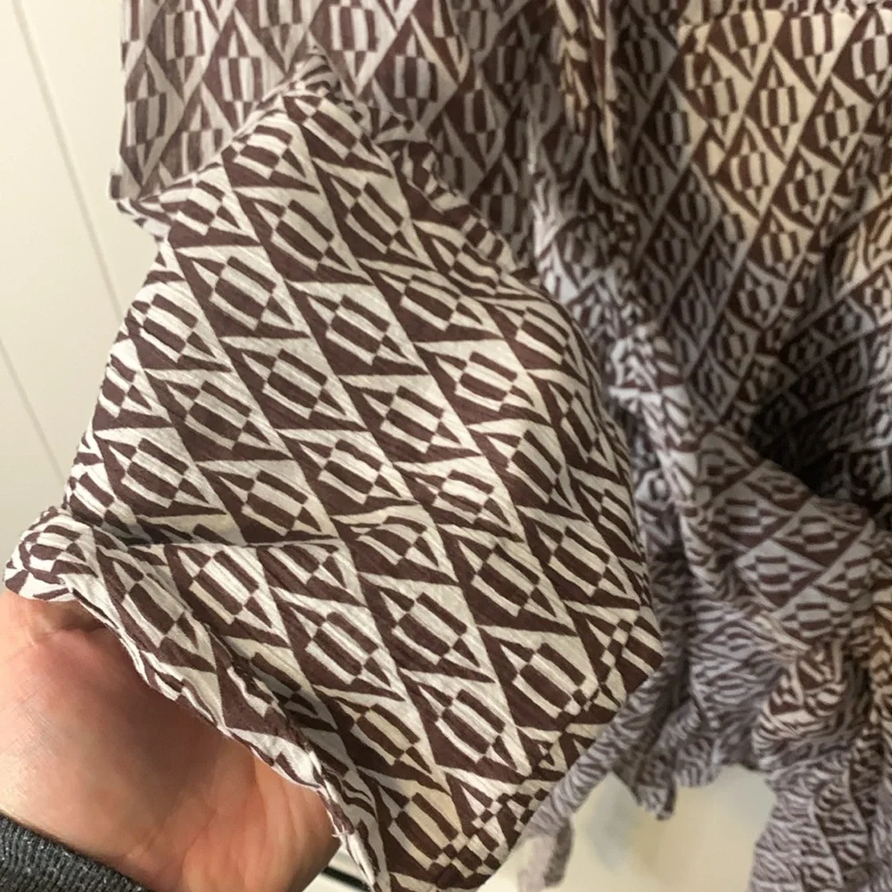 Free People Rillo Brown Shirtdress Size Small